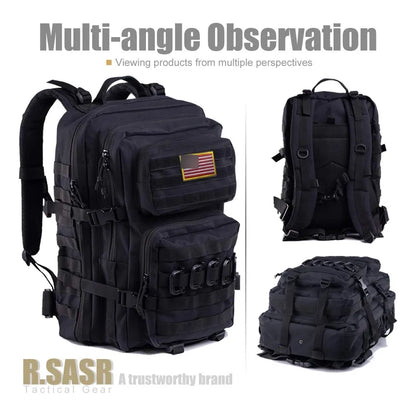 Mochila Táctica Militar Molle Mejorada Impermeable 40L R.SASR Resistente Y Espaciosa