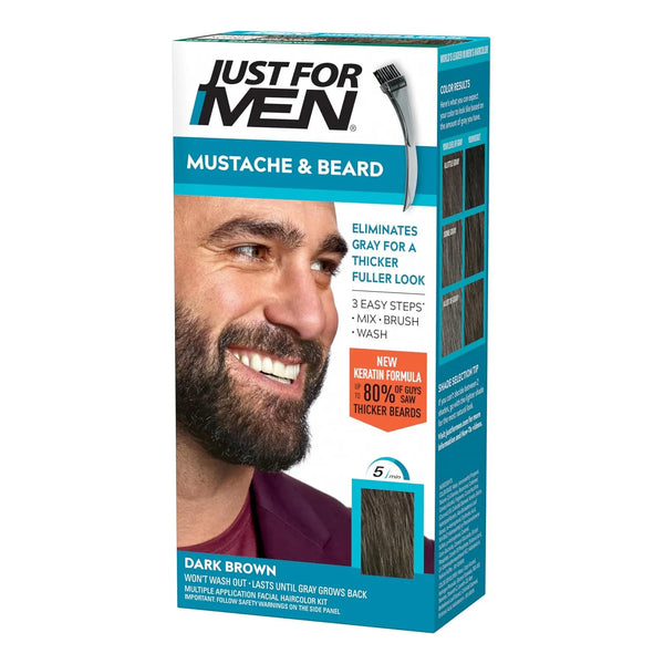 Tinte Para Barba Y Bigote Con Biotina Aloe Vera Y Aceite De Coco Cubre Canas Naturalmente