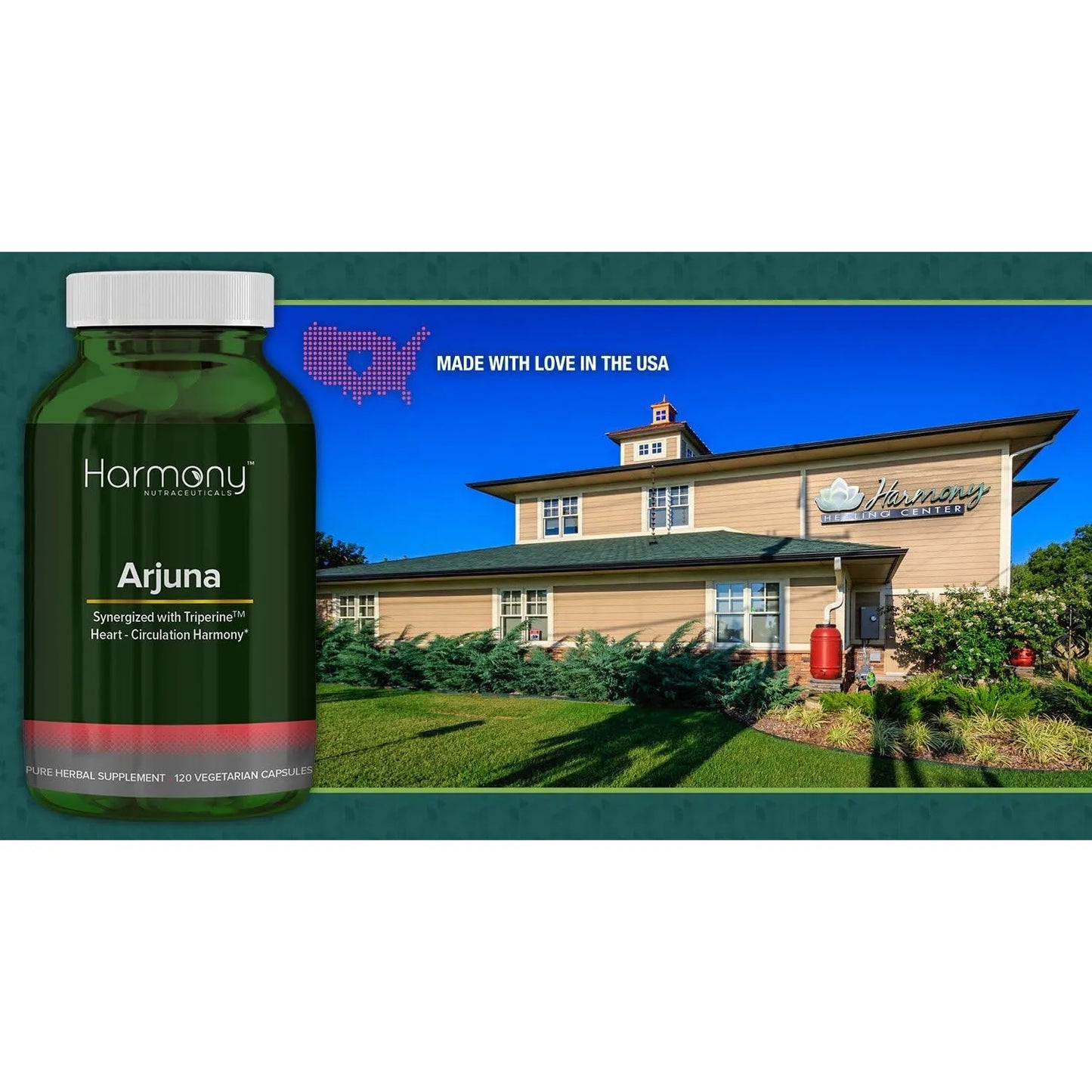 Arjuna Supreme Triperina Suplemento Cardiovascular 120 Cápsulas Veganas Alta Potencia