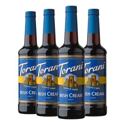 Sirope Torani Crema Irlandesa Sin Azúcar Pack X4 25.4 Oz Ideal Café Postres