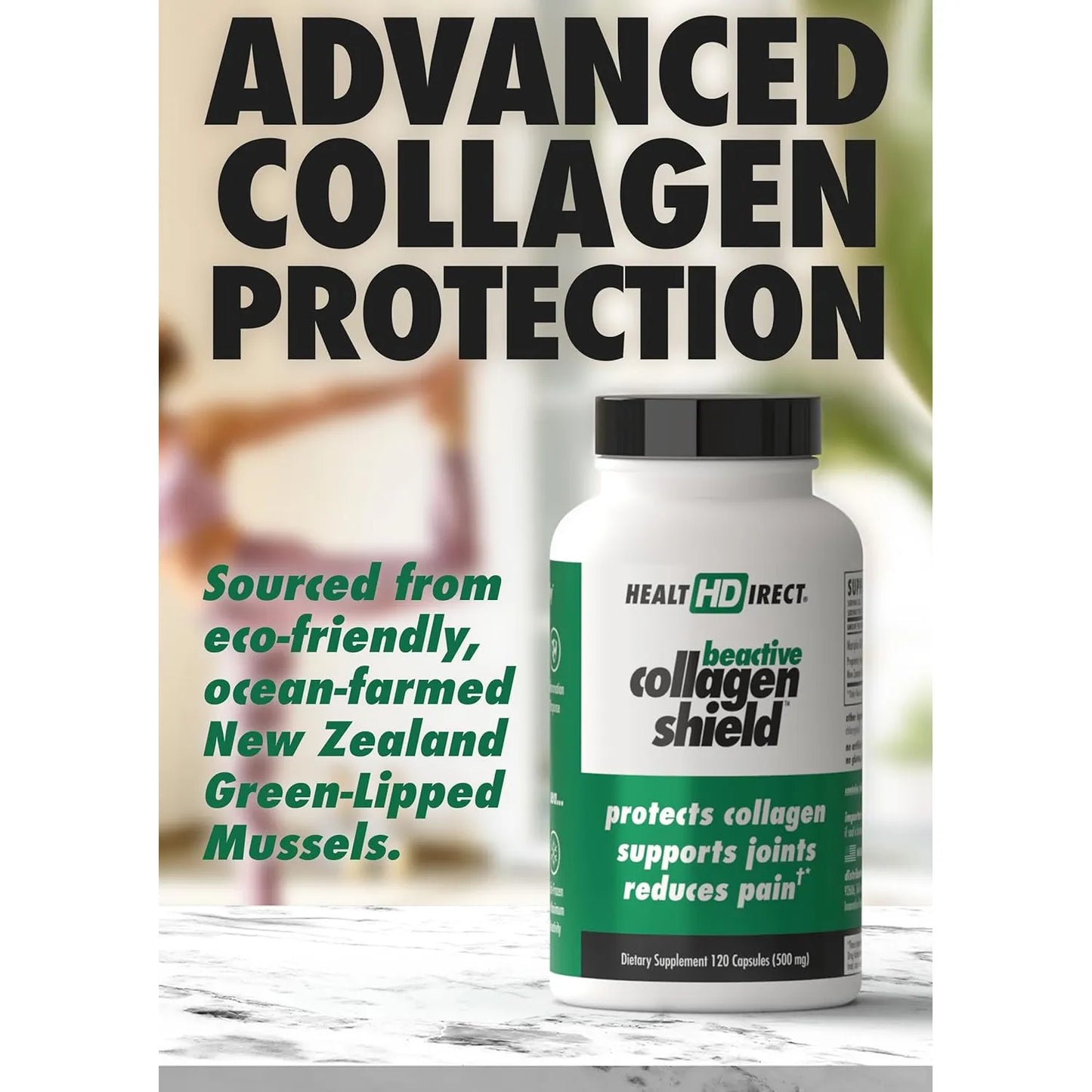Capsulas Beactive Collagen Shield 60 Unidades Suplemento Colageno Piel Articulaciones
