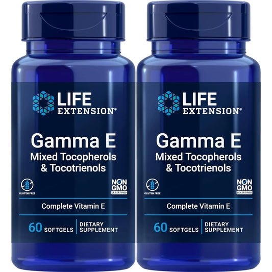 Life Extension Gamma E Mixtos Tocoferoles Tocotrienoles 60 Capsulas Blandas Paquete De 2