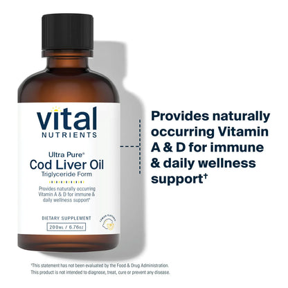 Aceite De Higado De Bacalao Ultra Puro Grado Farmaceutico 1025 Omega 3 Vitamina A Y D