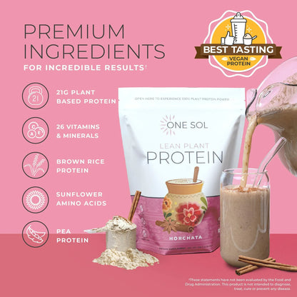 Horchata De Proteína Vegetal En Polvo Bajo En Carbohidratos Sin Gluten