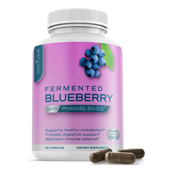 Cápsulas Probióticas De Arándanos Silvestres 1000 Mg 60 Unid Con Canan Sv53