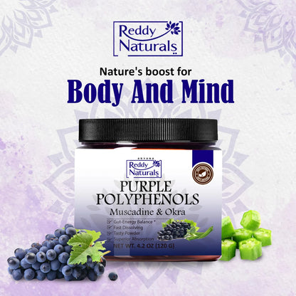 Suplemento De Polifenoles Morados Antioxidante Con Extracto De Uva Muscadina