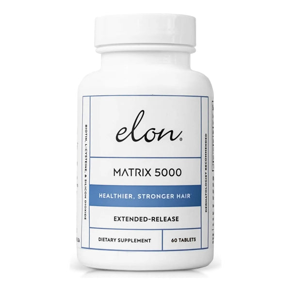 Tabletas Elon Matrix 5000 Suplemento Capilar Con Biotina Para Cabello Fuerte Y Brillante