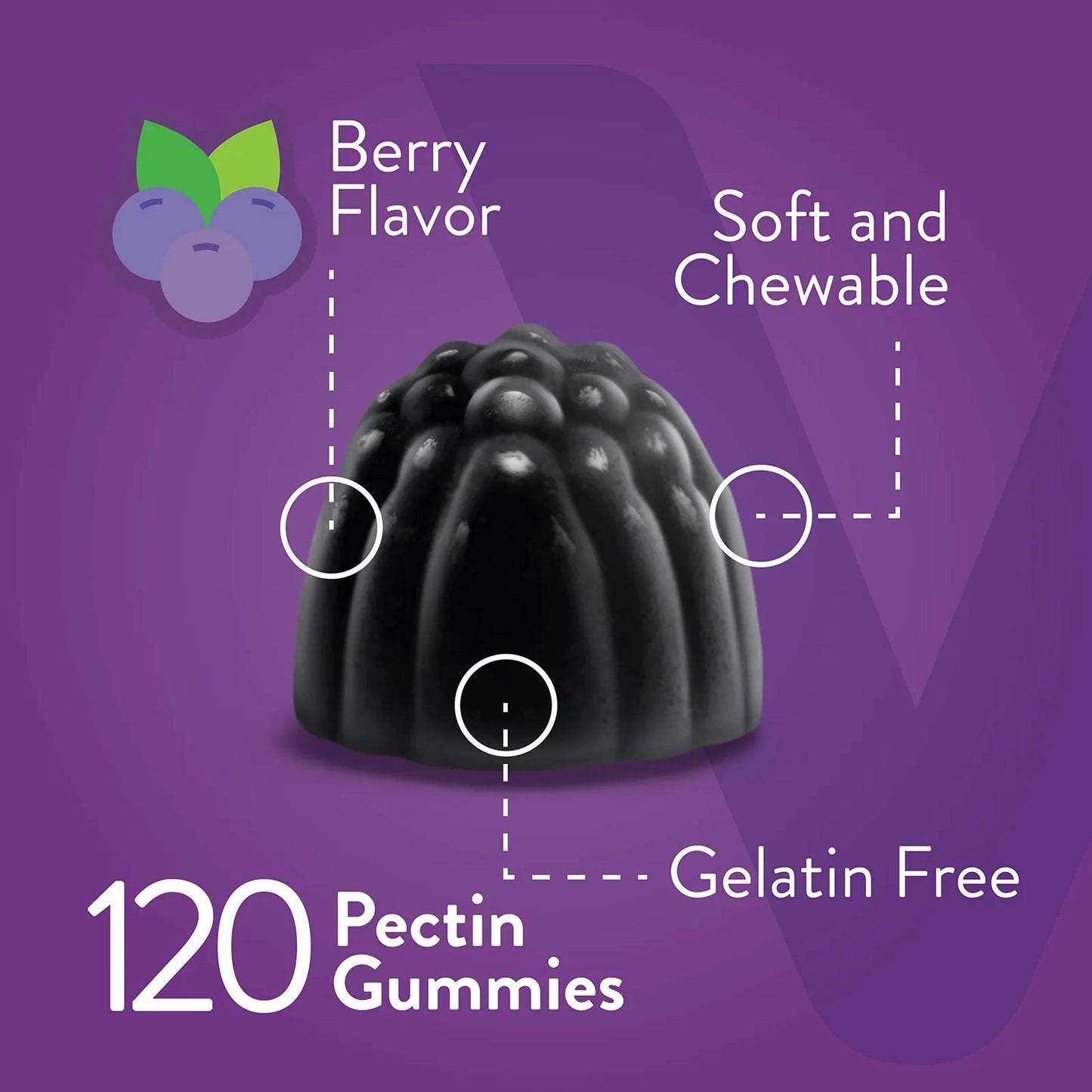 Gomitas De Saúco Con Zinc Y Vitamina C Suplemento Inmunológico Vegano Sabor Bayas