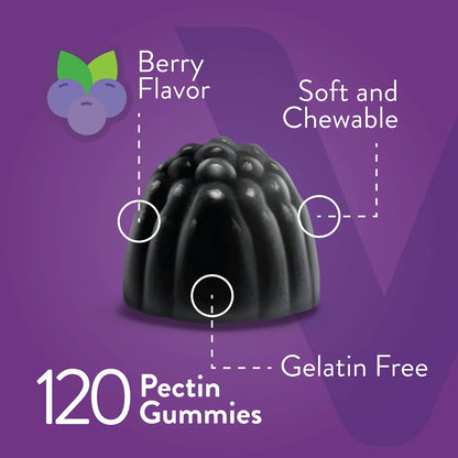 Gomitas De Saúco Con Zinc Y Vitamina C Suplemento Inmunológico Vegano Sabor Bayas