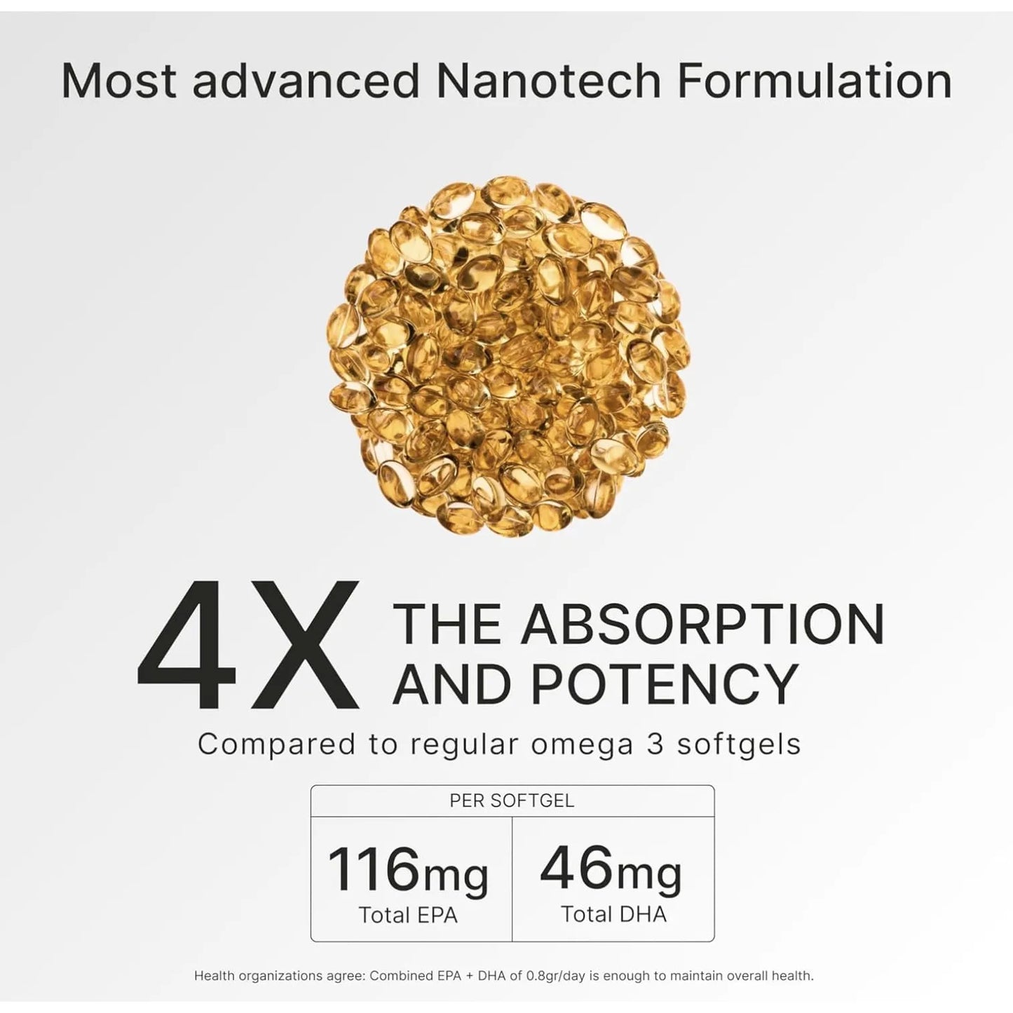 Omega 3 Nanotecnologico Epa Dha Salud Corazon Y Antienvejecimiento 60 Capsulas
