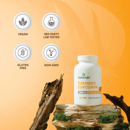 Capsulas Curcumina Cúrcuma Pimienta Negra 500 Mg Antioxidante Absorcion Mejorada