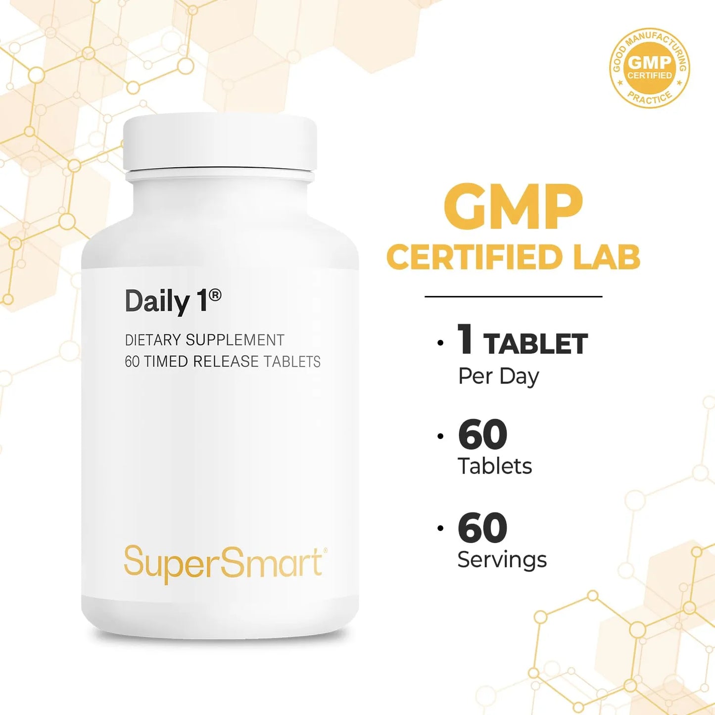 Daily 1 Multivitaminico Con Biopqq Vitaminas A B C D E Biotina Y Antioxidantes