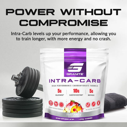 Granite Intra Carb Powder Polvo De Carbohidratos Alto Rendimiento Sabor Ponche De Frutas 20 Porciones