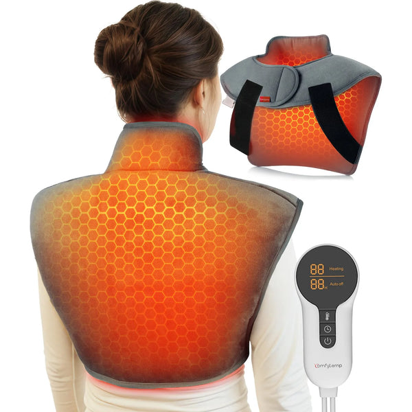 Almohadilla Térmica Eléctrica Portátil Para Cuello Y Hombros Con Infrarrojo Lejano