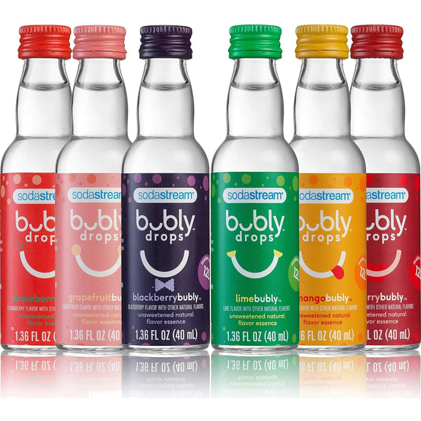 Gotas Saborizantes Sodastream Burbly Paquete Variado Sabores Naturales Sin Azucar
