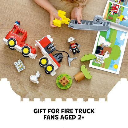 Lego Duplo Camion De Bomberos 10969 Juguete Construccion 2 5 Anios 21 Piezas