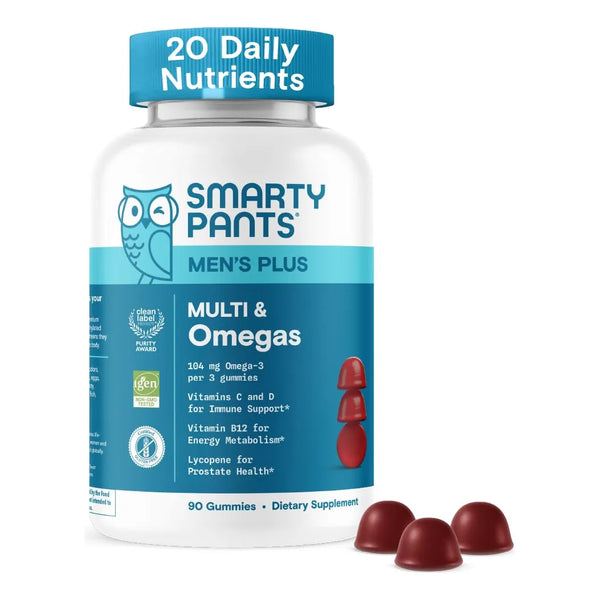 Gomitas Multivitamínicas Para Hombres Con Omega 3 DHA EPA Y 19 Nutrientes Esenciales