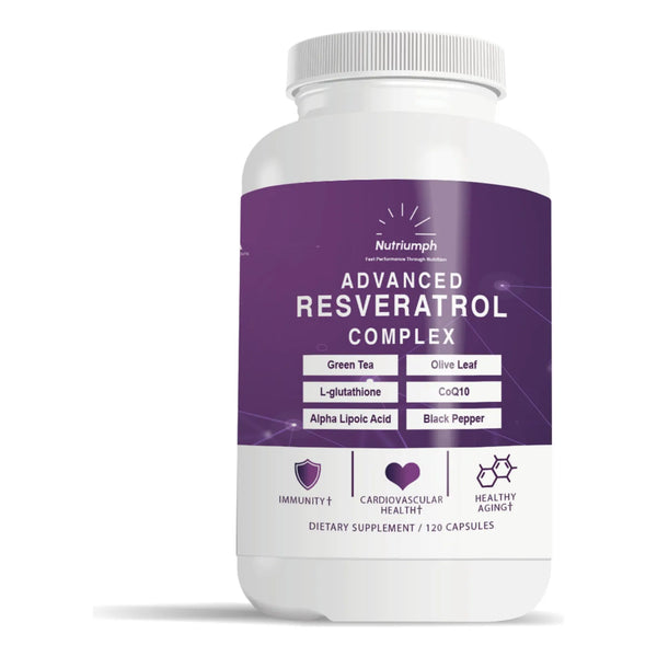 Complejo Antioxidante De Resveratrol 1400 Mg Con Coq10 Y L Glutation 120 Capsulas Veganas