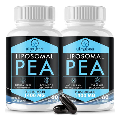 Palmitoiletanolamida Liposomal 1300 Mg Con Luteolina 100 Mg Absorcion Superior 120 Capsulas