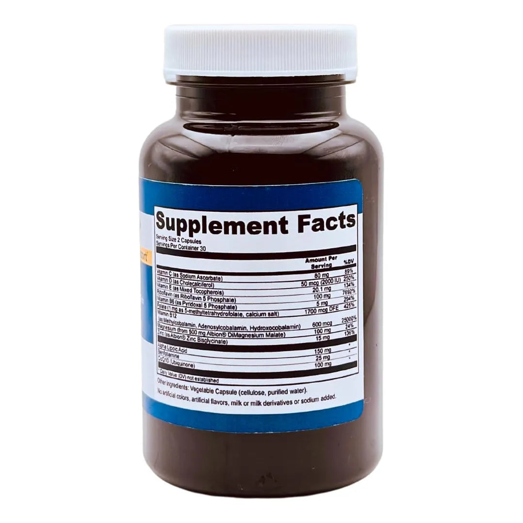 Multivitaminico Energizante Metilado Con Minerales Biodisponibles 60 Capsulas