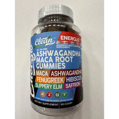 Gomitas Energéticas De Maca Y Ashwagandha Sabor Durazno Vegano