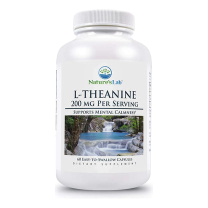 L Teanina 200 Mg NatureS Lab 60 Capsulas Calma Relajacion Enfoque Mental