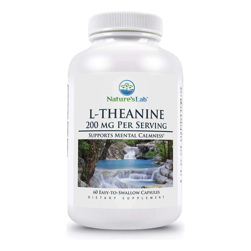 L Teanina 200 Mg NatureS Lab 60 Capsulas Calma Relajacion Enfoque Mental