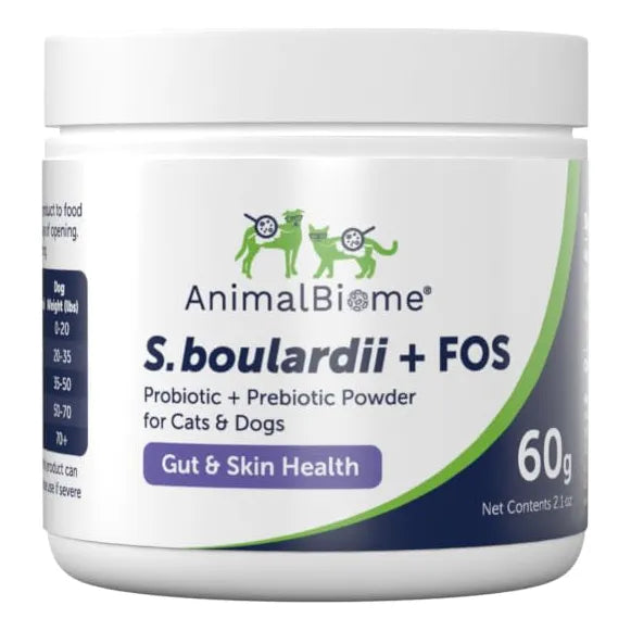Probiótico Para Mascotas S Boulardii Fos Polvo Perros Gatos 2.12 Oz Salud Intestinal