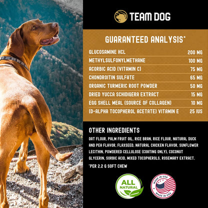Masticables Para Perros De Cadera Y Articulaciones Con MSM Glucosamina Y Condroitina Sabor Pollo