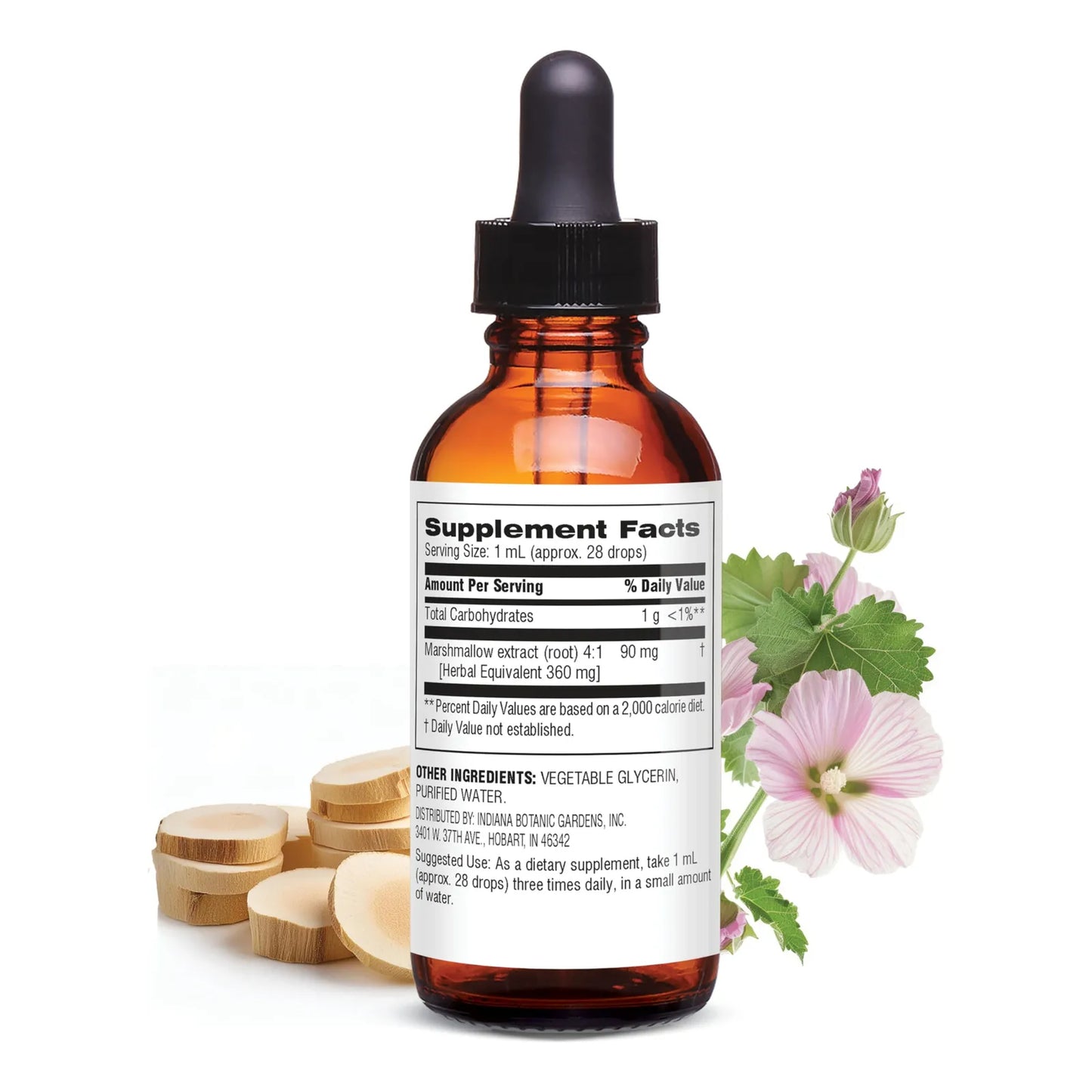 Extracto Liquido De Raiz De Malvavisco 30Ml Soporte Respiratorio Natural