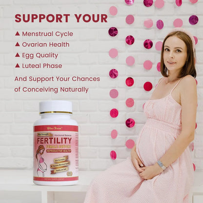 Tabletas Fertilidad Femenina Vitaminas Prenatales Naturales 60 Unidades