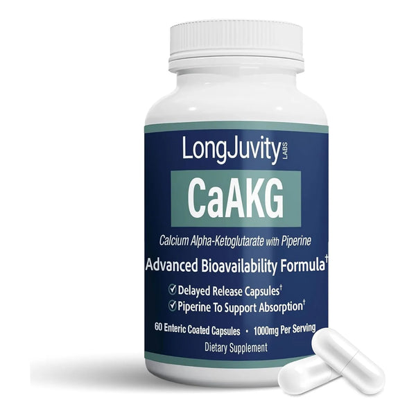 Calcio Alfa Cetoglutarato 1000 Mg 60 Capsulas Salud Osea Y Antienvejecimiento