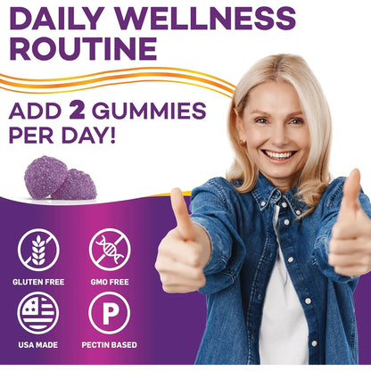Gomitas De Saúco Con Zinc Vitamina C D3 B6 B12 Apoyo Inmunológico 210 Unidades