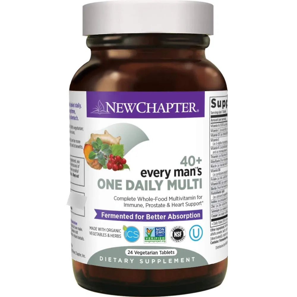 Tabletas Multivitamínicas Diarias Fermentadas Para Hombres Mayores De 40 Años Con Superalimentos