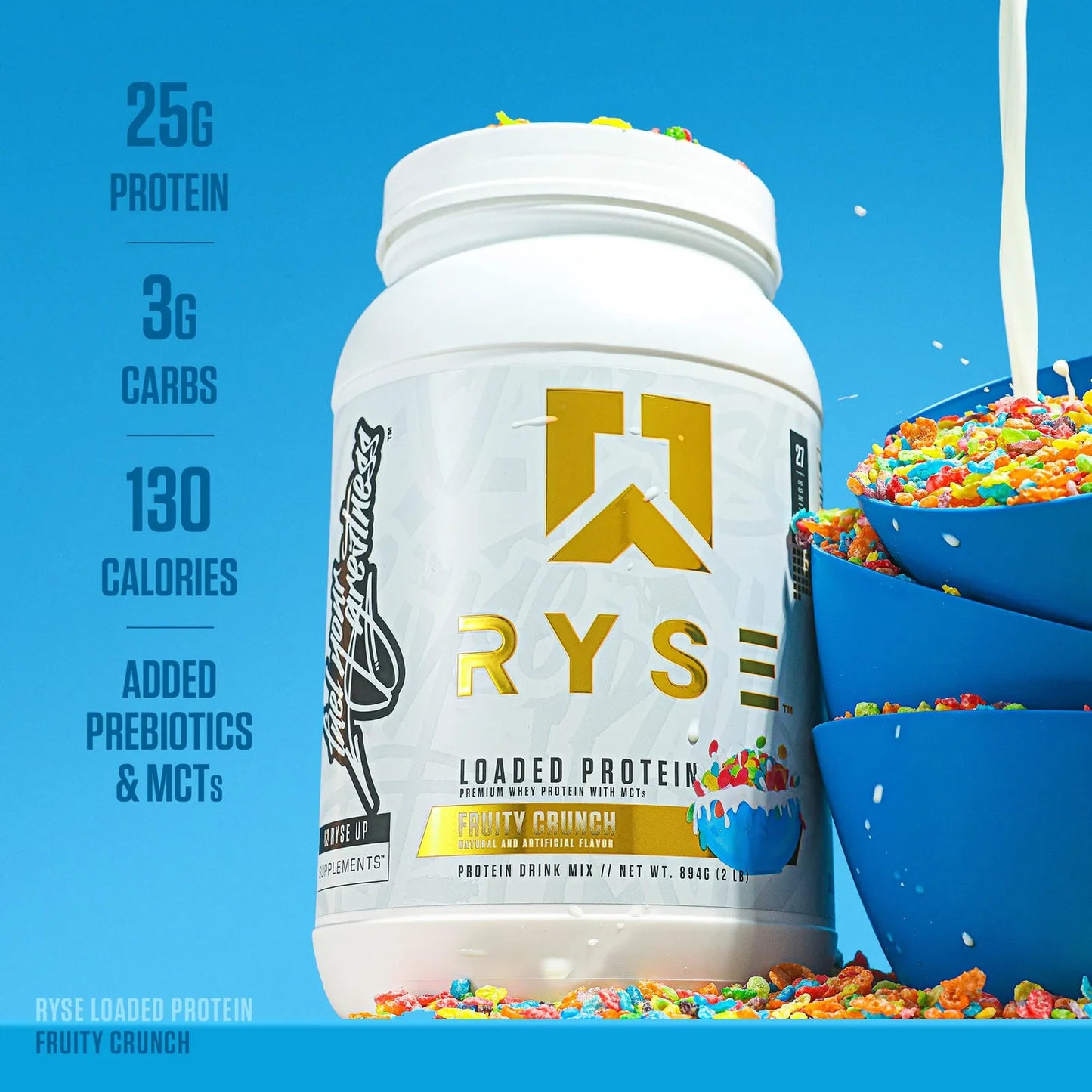 Ryse Proteína En Polvo Fruity Crunch Aislado Y Concentrado De Suero
