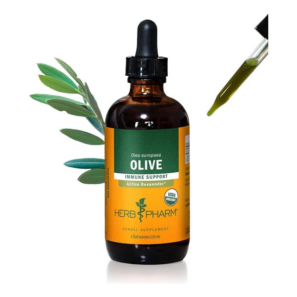 Extracto Liquido Hoja De Olivo Organico Herb Pharm 120ml Apoyo Inmunologico