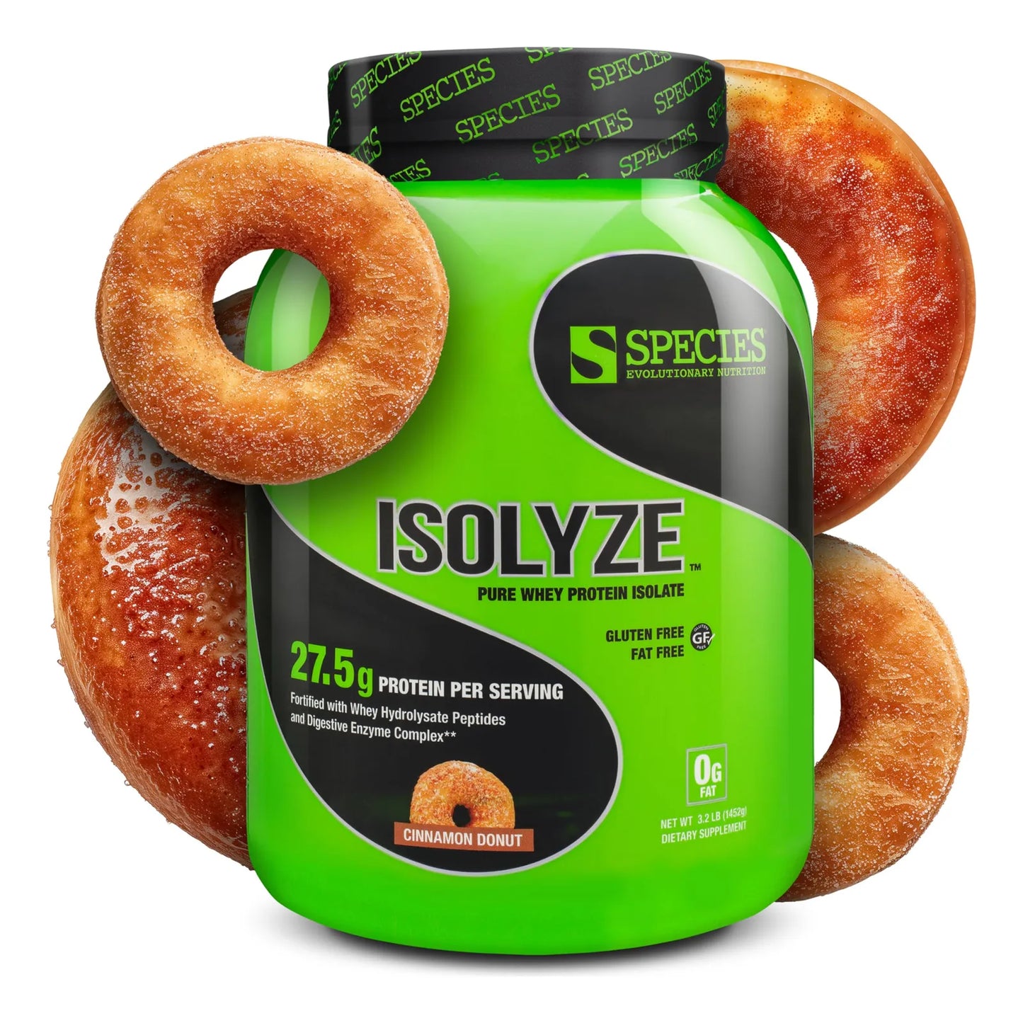 Proteína Aislada De Suero Isolyze Sabor Dona De Canela Sin Azúcar 44 Porciones