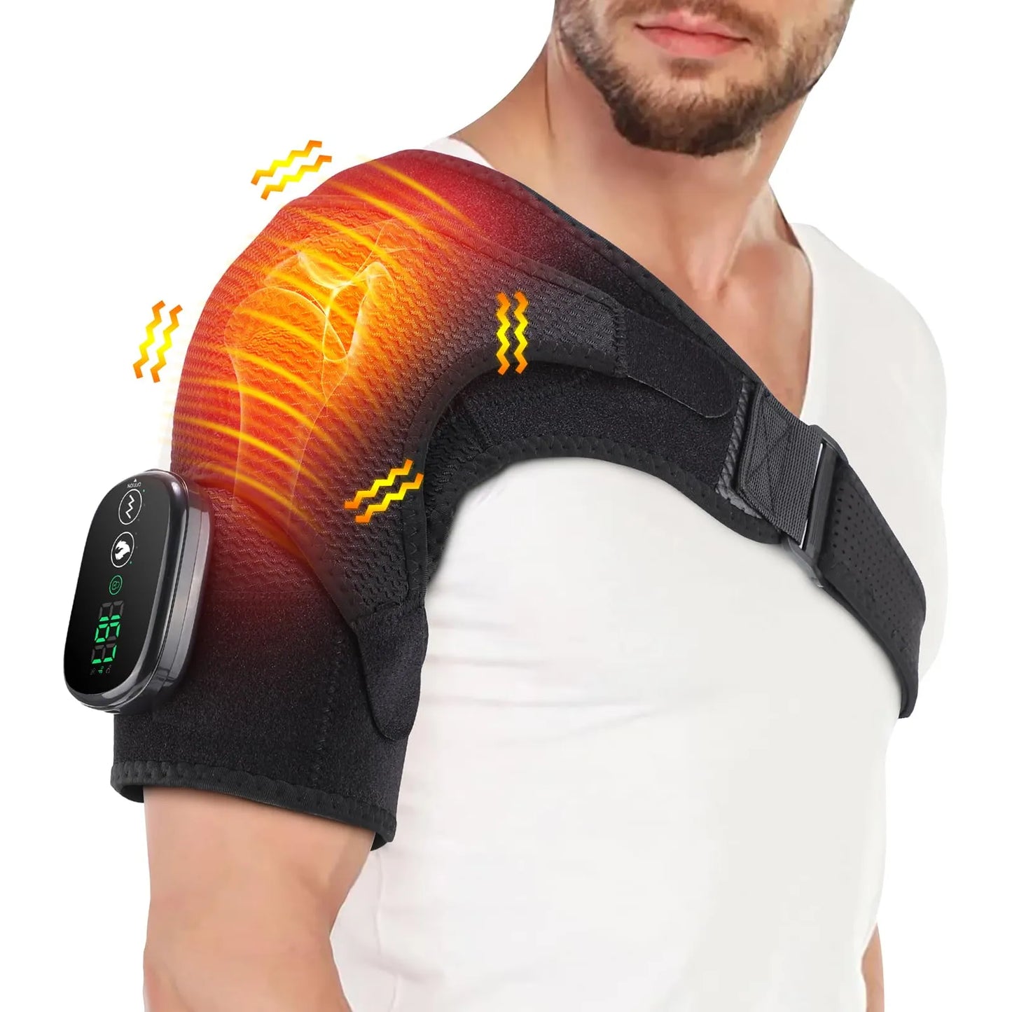 Almohadilla Termica Electrica Para Hombro Alivio Del Dolor Con Calor Y Masaje