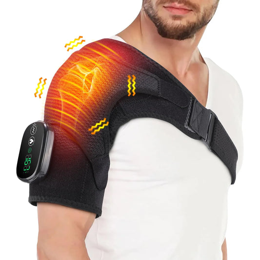 Almohadilla Termica Electrica Para Hombro Alivio Del Dolor Con Calor Y Masaje