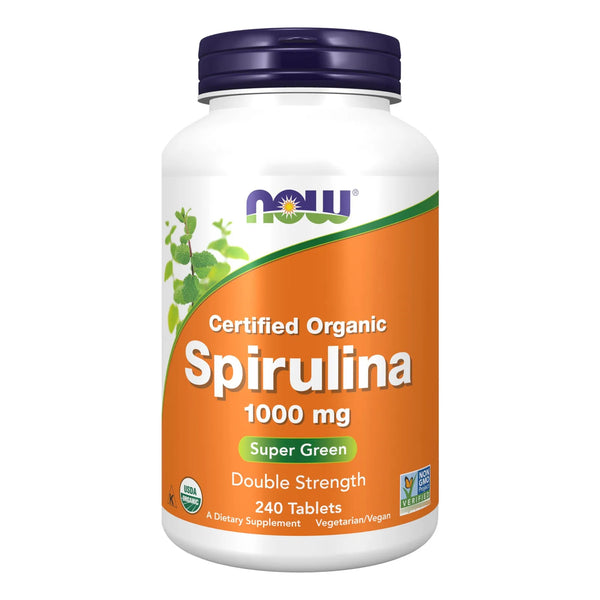 Espirulina Orgánica Doble Fuerza 1000 Mg 240 Tabletas Nutrit Superalimento Energía