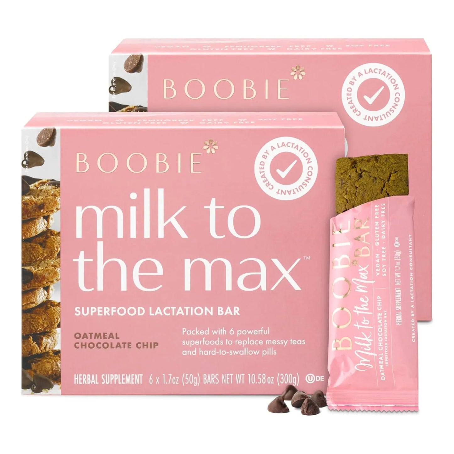 Barra De Lactancia Avena Chocolate Aumenta Suministro Leche Vegana Sin Fenogreco