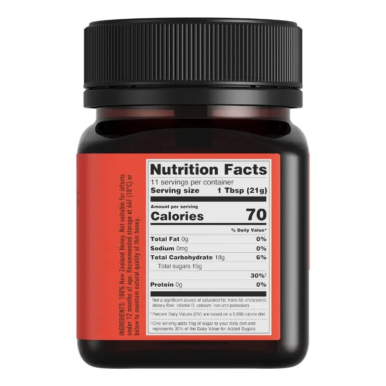 Miel De Manuka Cruda Mgo 700 Umf 18 Pureza 250g Tarro Reciclable Importado Nueva Zelanda