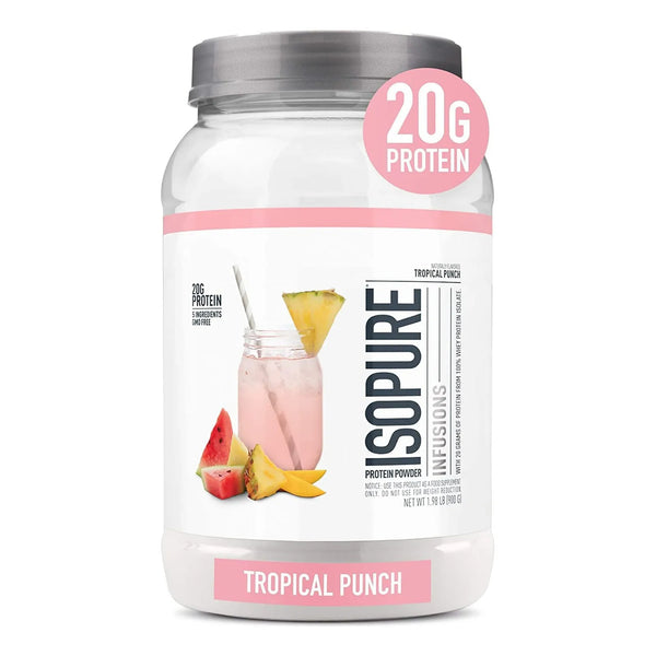 Isopure Proteina De Suero De Leche 20 Gr Tropical Punch 900g Importado