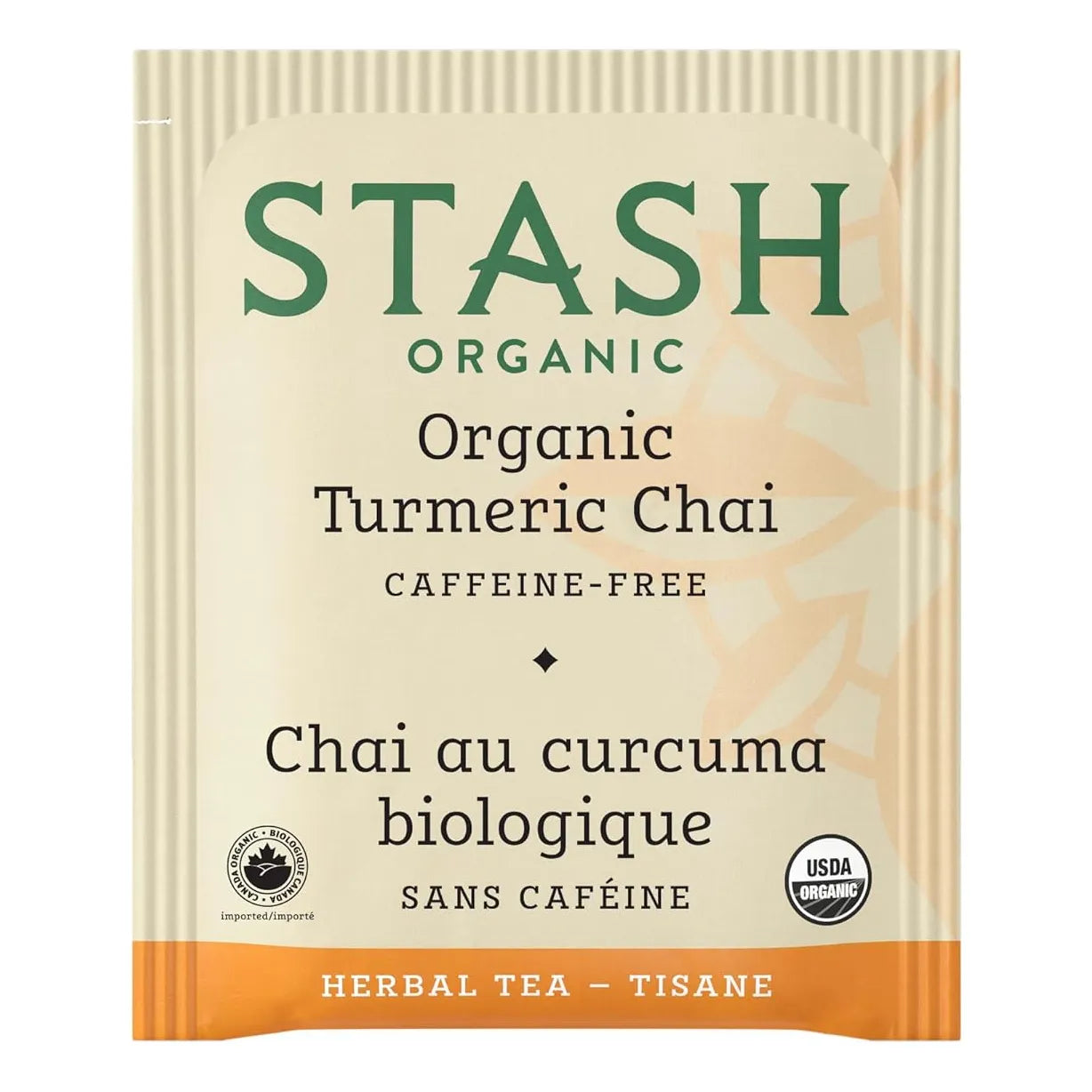 Té Orgánico Cúrcuma Chai Sin Cafeína 96 Bolsas Stash