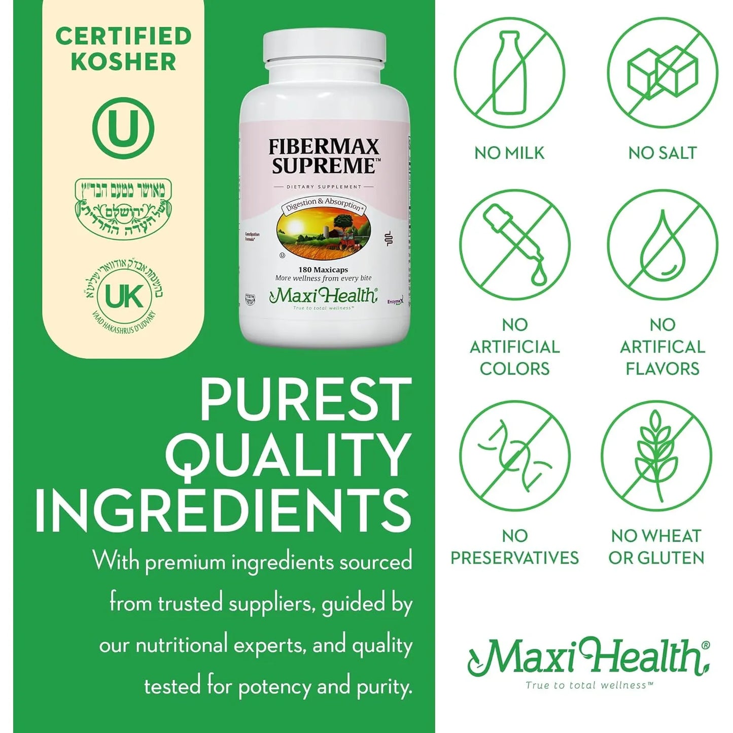 Fibra Diaria Capsulas 180 Unidades 1500 Mg Cascara Psyllium Suplemento Digestivo