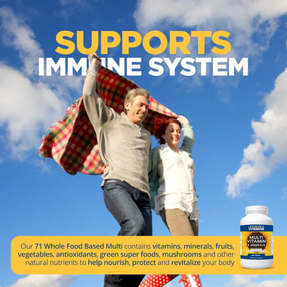 Multivitaminico Integral 71 Ingredientes Naturales Con Probióticos Y Enzimas Digestivas