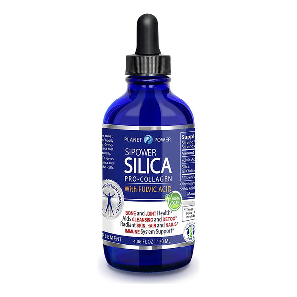 Botella De Vidrio Colágeno Ácido Fúlvico 120ml Sistema Inmunológico SiPower