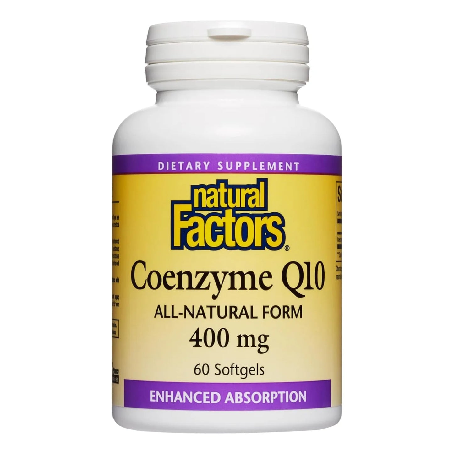 Coenzima Q10 400 Mg Suplemento Energía Cardíaca Y Cognitiva