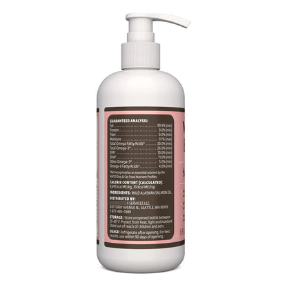 Aceite De Salmon Wild Alaskan Para Perros Y Gatos 8 Onzas Piel Y Pelaje Saludable