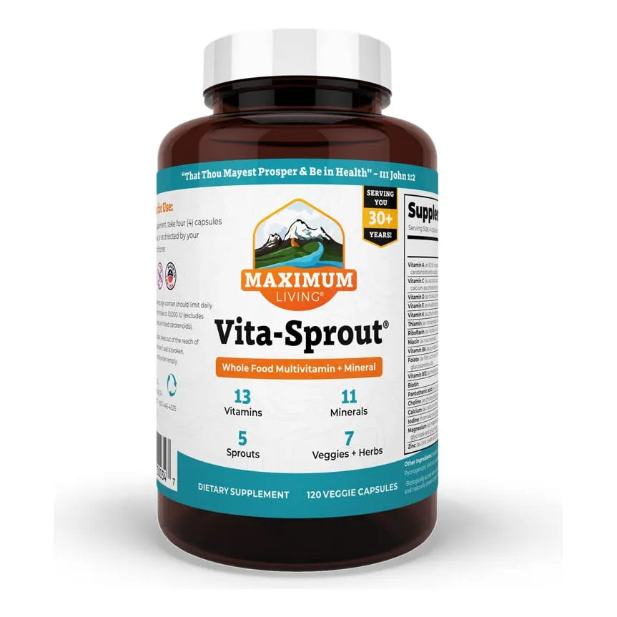 Multivitamínico Vita Sprout 120 Cápsulas Cabello Piel Uñas Saludables Y Soporte Inmunológico
